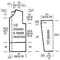 Схема жакета